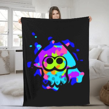 Discover Splatoon Squid Fleece Blankets