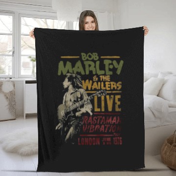 Discover Bob Marley Fleece Blankets