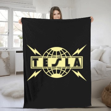 Discover Tesla! Tesla! - Tesla Band - Baseball Jerseys Fleece Blankets