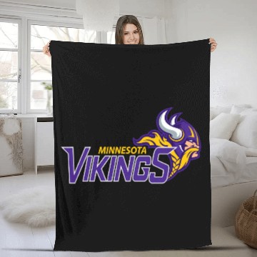 Discover Minnesota Vikingss Logo 3D Fleece Blankets