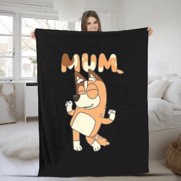 Discover Blueys Chilli Mum Dancing Mom Zip Fleece Blankets