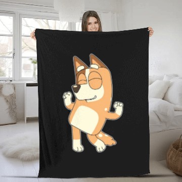 Discover Blueys Chilli Mum Dancing Mom Fleece Blankets