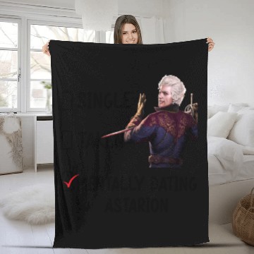 Discover Astarion - Baldur's Gate 3 Mentally Dating Astarion Fleece Blankets