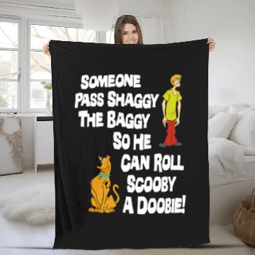 Discover New Scooby Doo Pass Shaggy The Baggy Fleece Blankets