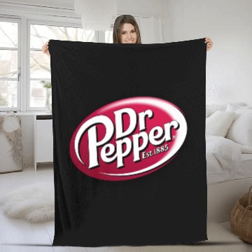 Discover Dr Pepper Logo Baseball Tees Fleece Blankets
