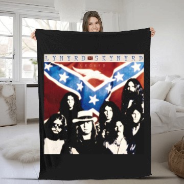 Discover Lynyrd Skynyrd Fleece Blankets, Rock Music Fleece Blankets