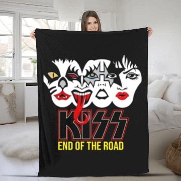 Discover Kiss Band Fleece Blankets