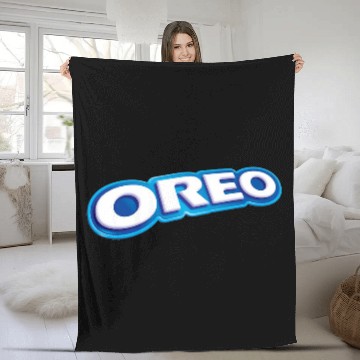 Discover Oreo Logo Fleece Blankets