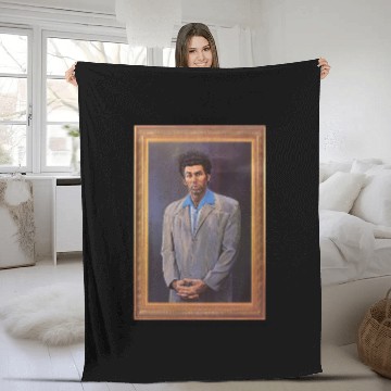 Discover Kramer Sienfeld painting Grey Fleece Blankets sizes available S-3XL