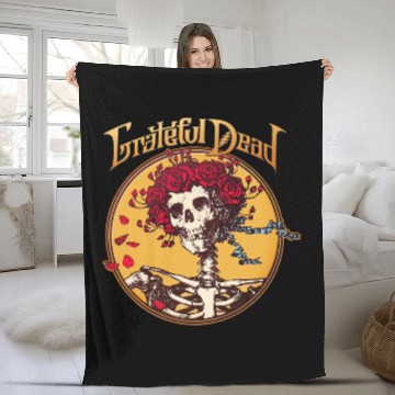 Discover Grateful Dead Grateful Skull Baseball Jerseys Fleece Blankets