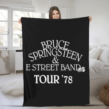 Discover 1978 Bruce Springsteen Tour 3D Fleece Blankets New Black 3D Fleece Blankets