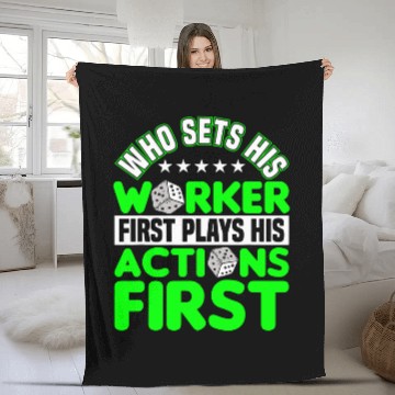 Discover Worker first action first board game board gamer board games Baseball Tees Fleece Blankets