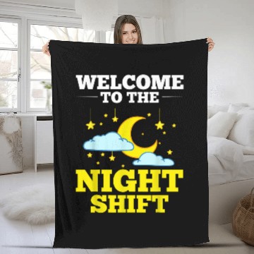 Discover Shift Work Night Job Worker Midnight Funny Coffee 1 Baseball Tees Fleece Blankets