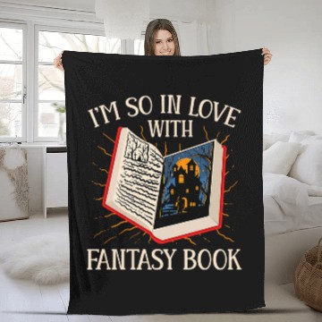 Discover Fantasy Book Science Fiction Romance Comedy Horror Thriller Fleece Blankets