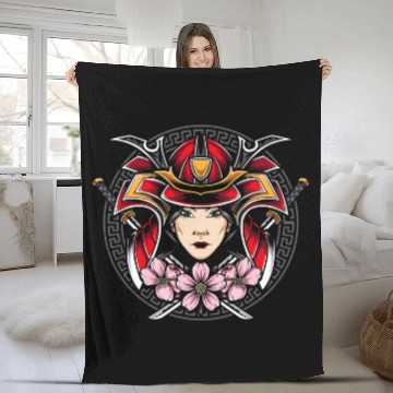 Discover Ancient Japanese Samurai Bushido Katana Ronin Asian Warrior41 Fleece Blankets