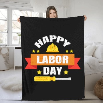 Discover Union Strong Worker hard work Labor Day Gift Men Women 1 Zip Fleece Blankets