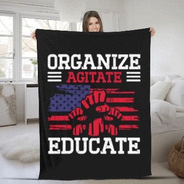 Discover Union Laborer Union Strong Labor Union Worker Union 1 Zip Fleece Blankets