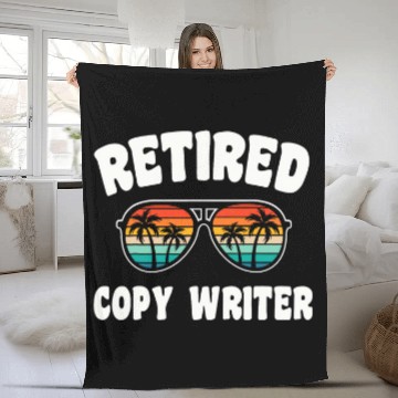 Discover Retired Writer Funny Retirement Congratulations Fleece Blankets