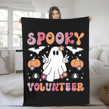 Discover Spooky Volunteer Halloween Voluntary Worker 2 Baseball Tees Fleece Blankets