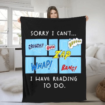 Discover Funny Comic Book Lovers I Cant I Have Reading To Do Comics Baseball Tees Fleece Blankets