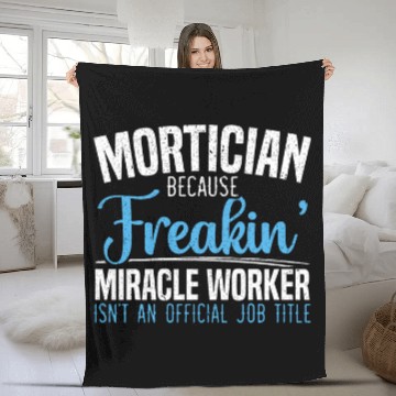 Discover Mortician Funeral Worker Last Responder Orbituary Funeral Zip Fleece Blankets