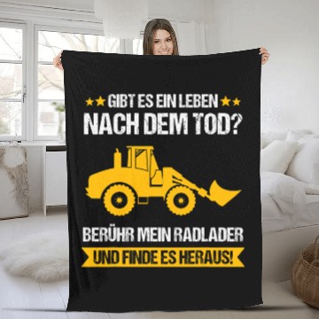 Discover Wheel Loader Construction Site Construction Worker Road Construction Gift Zip Fleece Blankets