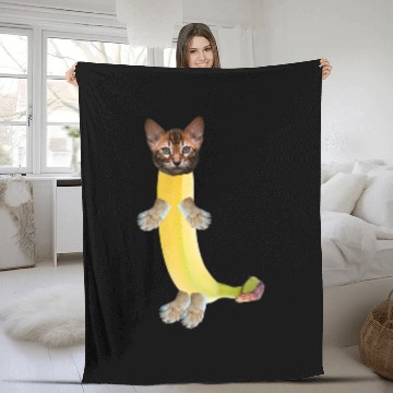 Discover Cat Funny Banana Cat With Lion Paws Baseball Tees Fleece Blankets