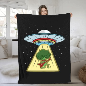 Discover Guitarist Broccoli Playing Guitar Ufo Abduction Guitar Baseball Tees Fleece Blankets