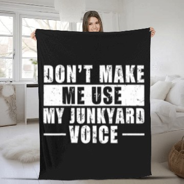 Discover Scrapyard Junkyard Life Quote for a Junk Yard Scrapper Zip Fleece Blankets