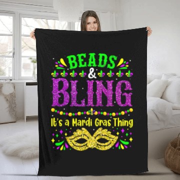 Discover Beads And Bling Its A Mardi Gras Thing carnivals Festival Baseball Tees Fleece Blankets