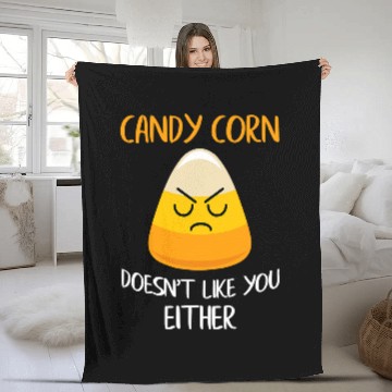 Discover Candy Corn Doesnt Like You Either Fun Halloween Costume 238 Fleece Blankets
