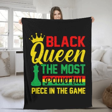 Discover Black Queen The mosts Powerful Piece The Game Black History Baseball Tees Fleece Blankets