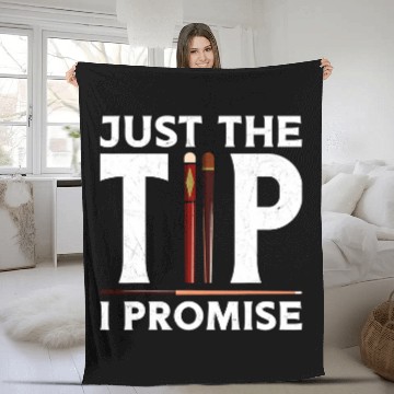 Discover Billiards Pool Player Ball vintages Just The Tip I Promise Zip Fleece Blankets
