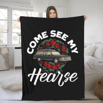 Discover Come See My Hearse Mortician Funeral Worker Last Responder 1 Baseball Tees Fleece Blankets