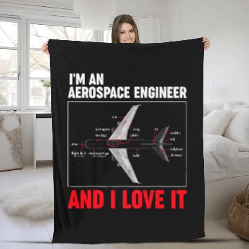 Discover Astronauts Airplane Lover Aerospace Engineer Zip Fleece Blankets