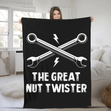 Discover The Great Nut Twister Mechanic Trucker Serviceman 2 Fleece Blankets