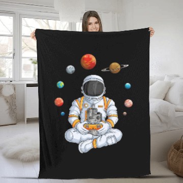 Discover Astronauts Gamer Outer Space Men Gaming Solar System Planets 1 Baseball Tees Fleece Blankets