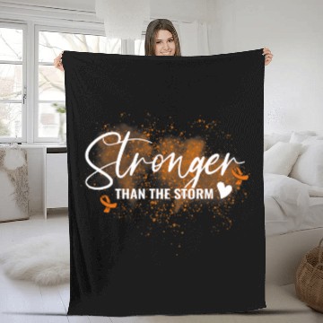 Discover Multiple Sclerosis MS Stronger Than The Storm Multiple Sclerosis Warrior Women Baseball Tees Fleece Blankets
