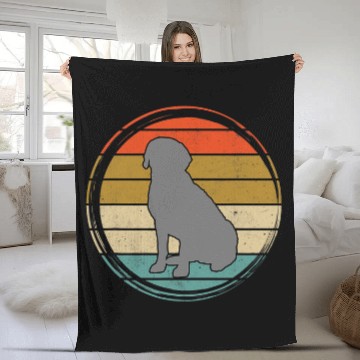 Discover Charcoal Lab vintages Labrador Men Women Kids Fleece Blankets