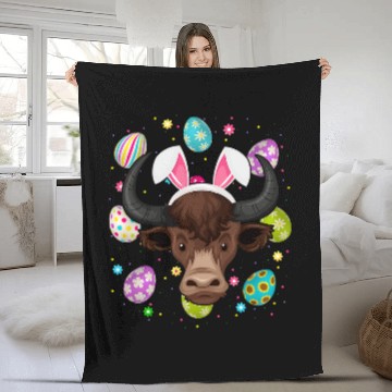Discover Buffalo Bison Funny Easter Egg Lover Bunny Ear Buffalo Face Easter Sunday Baseball Tees Fleece Blankets