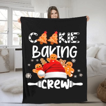Discover Christmas Cookie Baking Crew Pajama Gingerbread Christmas 93 Baseball Tees Fleece Blankets