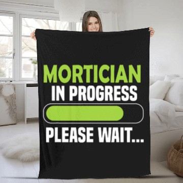 Discover Mortician in progress please wait Mortician Fleece Blankets