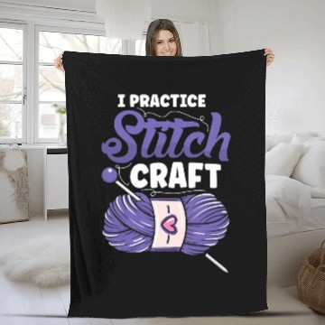 Discover Knitting Yarn I practice stitch craft Crocheter Crochet Zip Fleece Blankets