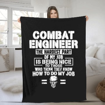 Discover Combat Engineer The Hardest Part Combat Engineering Baseball Tees Fleece Blankets
