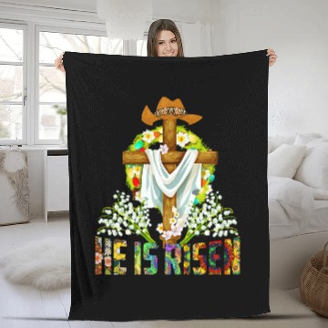 Discover He Is Risen From the Deads Flower Baseball Tees Fleece Blankets