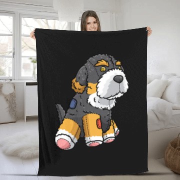 Discover Bernedoodle Dog Stuffed Animal Baseball Tees Fleece Blankets