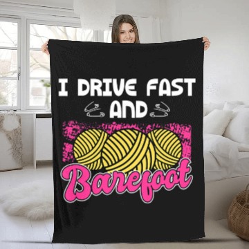 Discover Knitting Yarn I Drive Fast And Barefoot Sewingting Quilting Baseball Tees Fleece Blankets