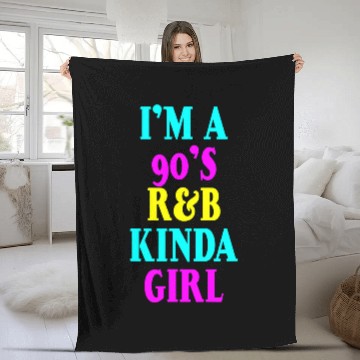 Discover Im a 90s Rb Kinda Girl 1 Zip Fleece Blankets
