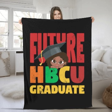 Discover Future HBCU Graduate For Pride African American Kids Baseball Tees Fleece Blankets