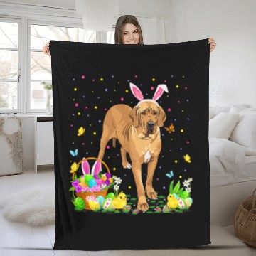 Discover Dog Great Dane Easter Egg Hunting Great Dane Easter Sunday Zip Fleece Blankets